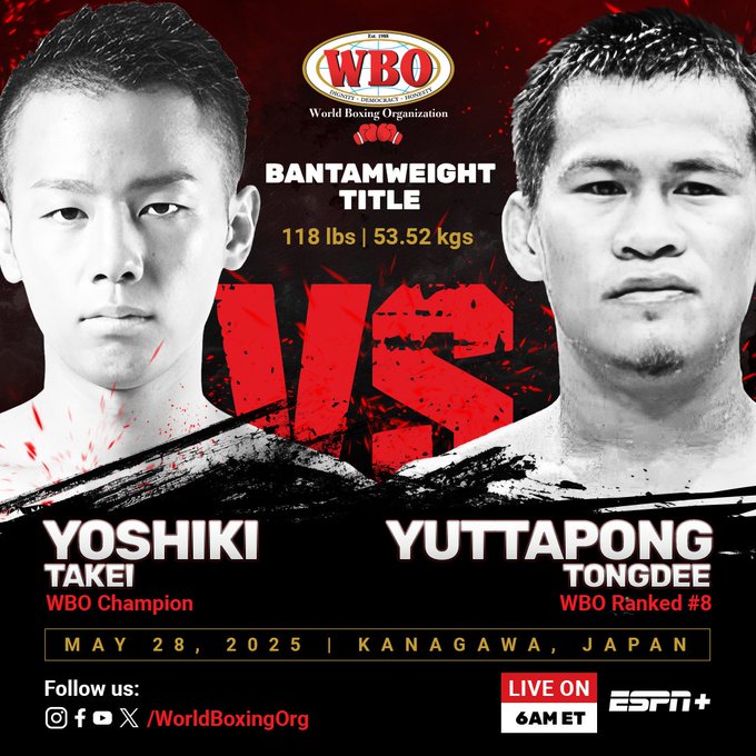 Yoshiki Takei vs Yuttapong Tongdee