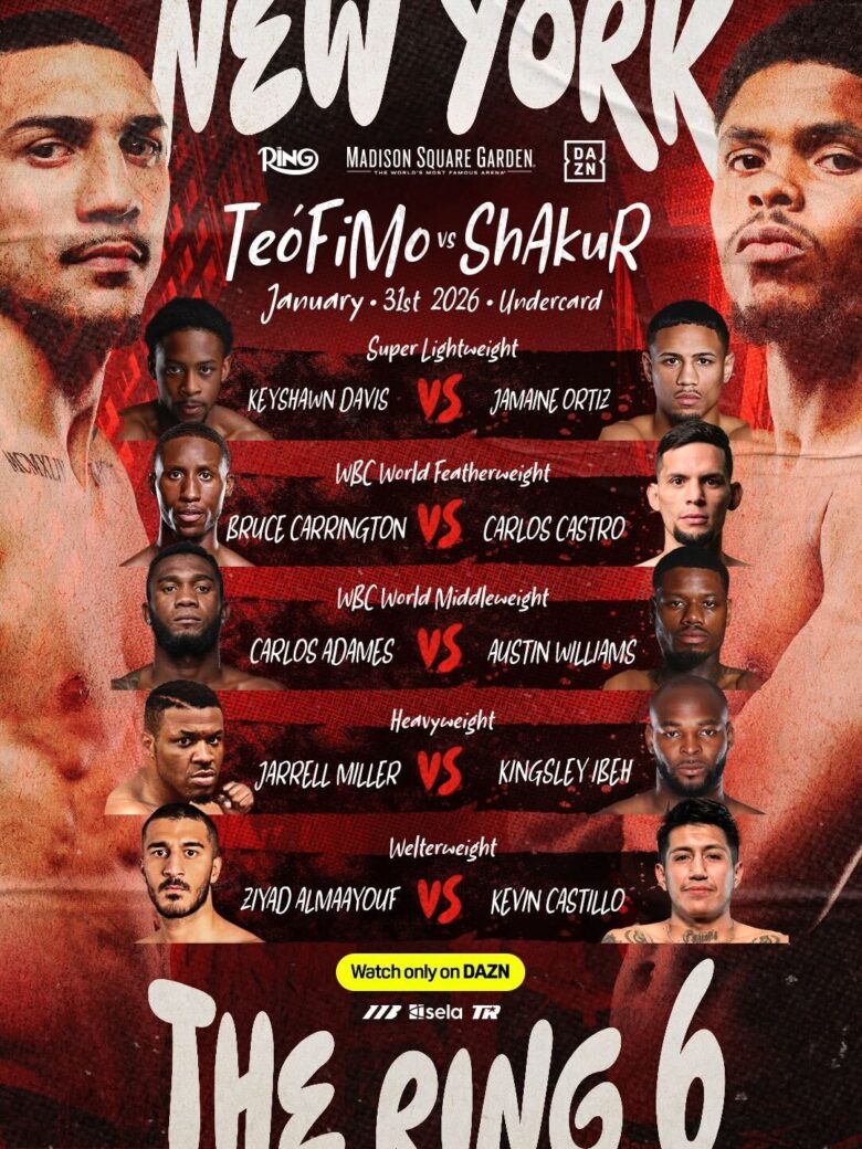 Teofimo Lopez vs Shakur Stevenson undercard