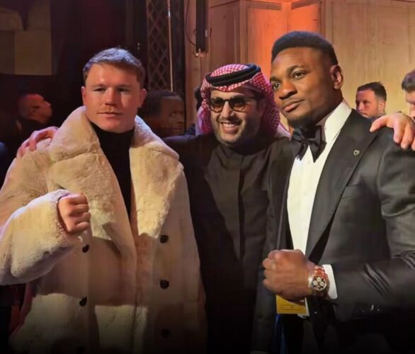 Saul Canelo Alvarez & Christian Mbilli