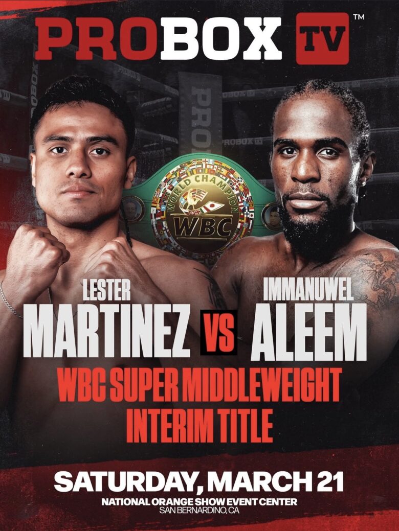 Lester Martinez vs. Immanuwel Aleem